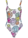 VERSACE SWIMSUIT WITH MEDUSA AMPLIFIED PRINT