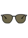 Ray Ban Tinted Geometric-frame Sunglasses In Black