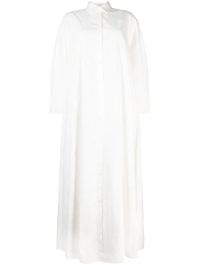 Palmer Harding Slit-detailing Shirt Dress In White