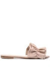 FABIANA FILIPPI RUFFLE LEATHER MULE SANDALS