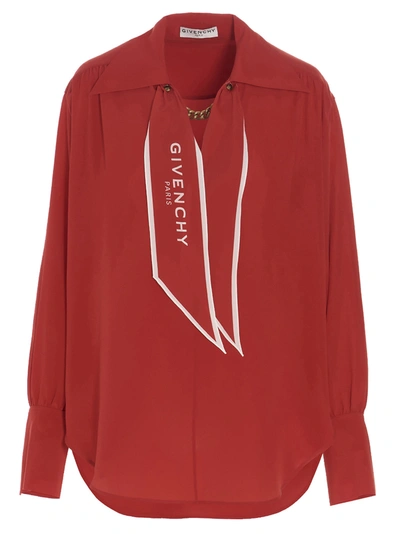 Givenchy Shirt In Rosso