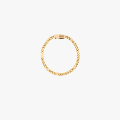 Tom Wood Gold-plated Rounded Curb Thin Chain Bracelet
