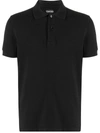 Tom Ford Black Short-sleeves Polo In Cotton Piquet Jersey Man