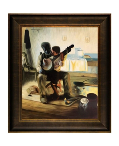 La Pastiche By Overstockart The Banjo Lesson With Veine D'or Scoop Frame, 26.5" X 30.5" In Multi