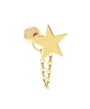 RHONA SUTTON BODIFINE 10K GOLD STAR CHAIN TRAGUS