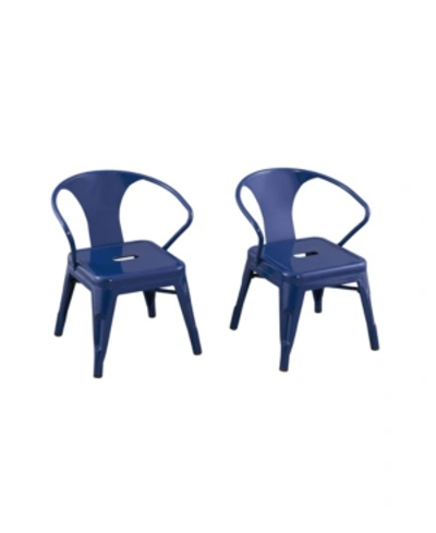 Acessentials Kids Metal Chair In Blue