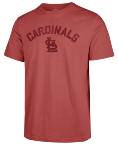 47 Brand Men's St. Louis Cardinals Hudson Cascade T-shirt In Crimson