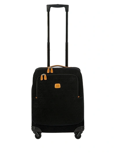 Bric's Men's Life 21" Carry-on Spinner In Black Cognac