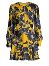 Parker Women's Hayley Floral Tiered Ruffled A-line Dress In Canary Gianna