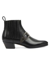 GUCCI ZAHARA LEATHER ANKLE CHELSEA BOOTS,400013288671