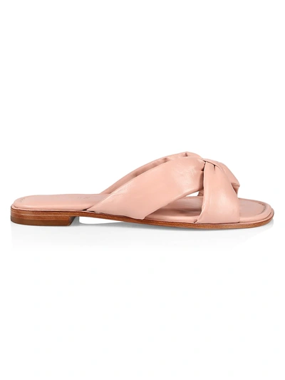 Schutz Women's Fairy Padded Leather Sandals In Sweet Rose