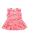 STELLA MCCARTNEY BABY GIRL'S HEART PRINT TULLE DRESS,400013562700