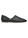 VINCE CHANDLER SQUARE-TOE LEATHER LOAFERS,400013602707