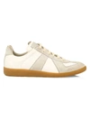MAISON MARGIELA REPLICA LEATHER LOW-TOP trainers,400095049088