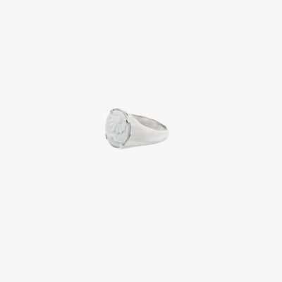 Tom Wood Clytia Cameo Rhodium-plated Sterling-silver Ring
