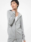 MICHAEL KORS WOOL BLEND ZIP-UP HOODIE