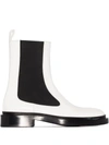 JIL SANDER LEATHER CHELSEA BOOTS