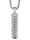 DAVID YURMAN STERLING SILVER DIAMOND PENDANT