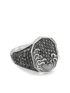 DAVID YURMAN WAVES DIAMOND SIGNET RING