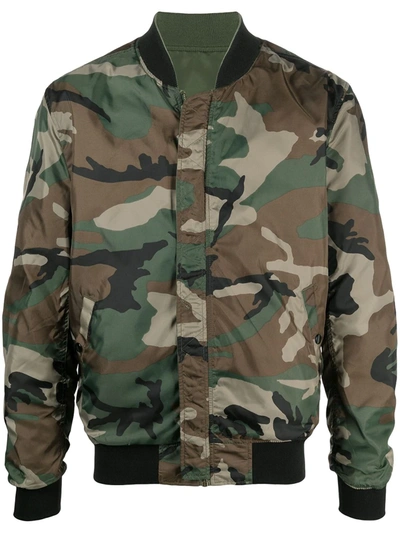 Alpha Industries Ma-1 Vf Reversible Bomber Jacket In Green