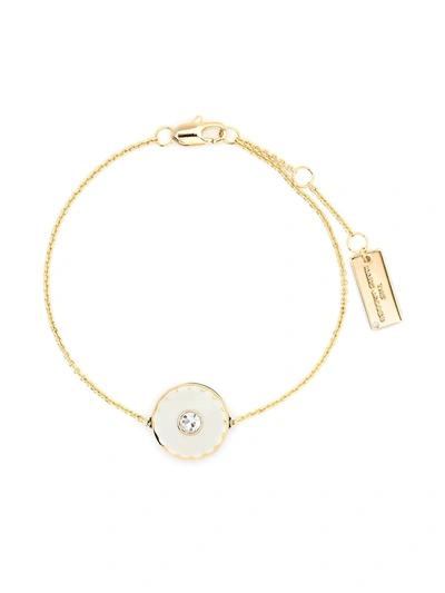 Marc Jacobs Floral-charm Bracelet In Gold
