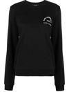 KARL LAGERFELD SLOGAN-PRINT ORGANIC COTTON SWEATSHIRT