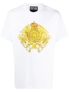 VERSACE JEANS COUTURE BAROQUE-PRINT SHORT-SLEEVED T-SHIRT