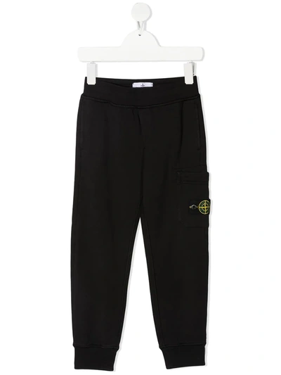 STONE ISLAND LOGO-PATCH TRACK TROUSERS