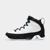 Nike Jordan Little Kids' Air Retro 9 Basketball Shoes In White/university Blue/black
