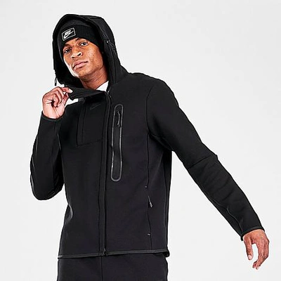 Nike Sportswear Dual Zip Tech Fleece Jacket In Black