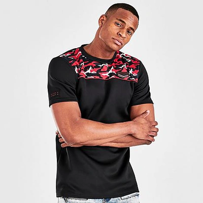 Supply And Demand Men's Flex T-shirt In Camo/black/red/white