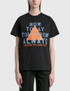 Coperni Oversize Now Today Print Cotton T-shirt In Black