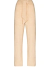Nanushka Women's Nea Wrap-front Fluffy Knit Cropped Pants In Neutrals