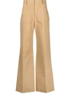 VICTORIA BECKHAM HIGH-WAISTED FLARED TROUSERS