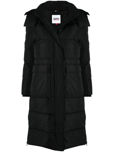 Tommy Hilfiger Oversized Puffer Coat In Black