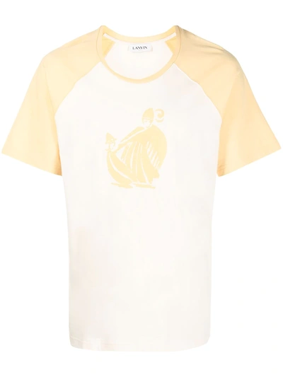 Lanvin Mother And Child T-shirt In Neutrals