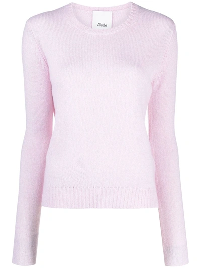 Allude 圆领毛衣 In Pink