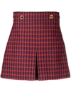 GUCCI HOUNDSTOOTH WOOL SKIRT