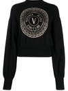 VERSACE JEANS COUTURE LOGO PRINT JUMPER
