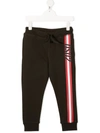 Dsquared2 Logo Stripe-print Track Pants In Green