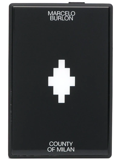 Marcelo Burlon County Of Milan 十字logo便携式扬声器（3.5x2.3厘米） In Black