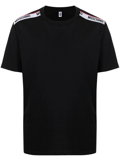Moschino Loungewear Round Neck T-shirt In Black