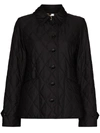 Burberry Fernleigh Quilted Nylon Jacket In Black