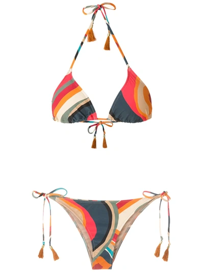 Lygia & Nanny Maya Printed Bikini Set In Multicolour