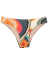 Lygia & Nanny Waikiki Printed Bikini Bottom In Multicolour