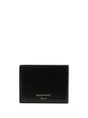 Common Projects Logo Stamp Billfold Wallet In Black