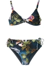 Lygia & Nanny Marcela Print Bikini Set In Blue