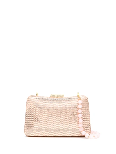 Serpui Mirela Clutch Bag With Crystals In Pink
