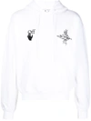 OFF-WHITE LOGO-PRINT ELVES HOODIE