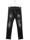 DSQUARED2 TEEN DISTRESSED SKINNY JEANS